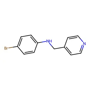 4-bromo-N-(pyridin-4-ylmethyl)aniline structure