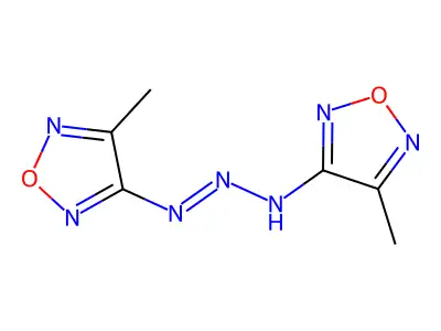 1,3-bis(4-methylfurazanyl)triazene structure