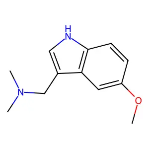 5-Methoxy-N,N-dimethyl-1H-indole-3-methanamine structure