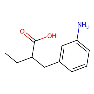2-(m-Aminobenzyl)butyric acid structure
