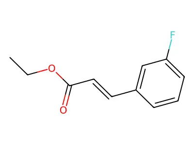 Ethyl 3-(3-fluorophenyl)prop-2-enoate structure
