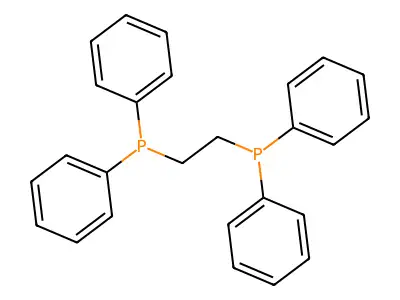 1,2-Bis(diphenylphosphino)ethane structure