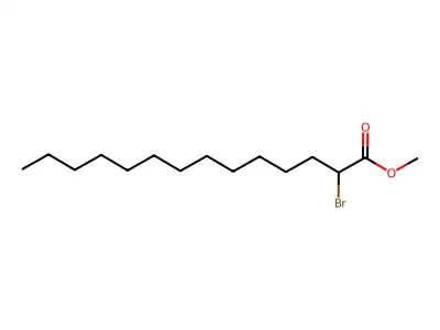 Tetradecanoic acid, 2-bromo-, methyl ester structure