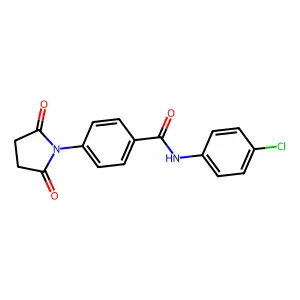 N-(4-chlorophenyl)-4-(2,5-dioxopyrrolidin-1-yl)benzamide structure