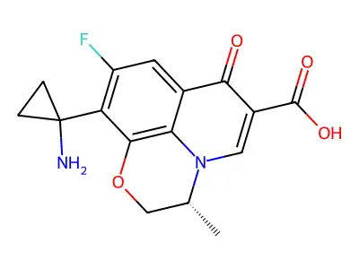 Pazufloxacin, (RS)- structure