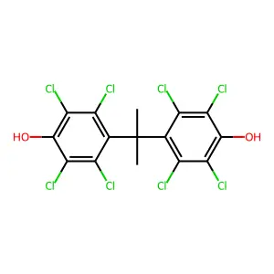 Phenol, 4,4'-(1-methylethylidene)bis[2,3,5,6-tetrachloro- structure