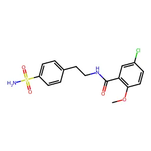 5-chloro-2-methoxy-N-(2-(4-sulfamoylphenyl)ethyl)benzamide structure