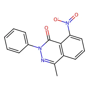 1(2H)-Phthalazinone, 4-methyl-8-nitro-2-phenyl- structure