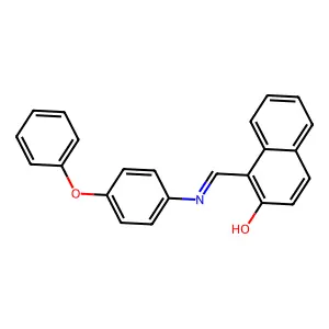 1-(4-Phenoxyphenyliminomethyl)-2-naphthol structure