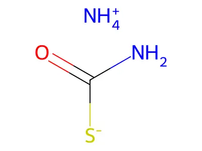 Carbamothioic acid, ammonium salt (1:1) structure