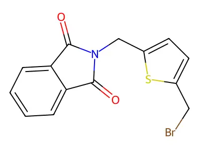 2-(Bromomethyl)-5-(phthalimidomethyl)thiophene structure