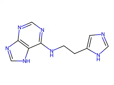 N-(2-(1H-Imidazol-5-yl)ethyl)-9H-purin-6-amine structure