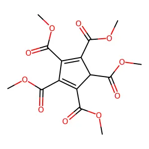 Pentamethyl cyclopentadiene-1,2,3,4,5-pentacarboxylate structure