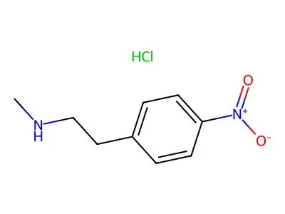 N-methyl-4-nitrophenethylamine structure
