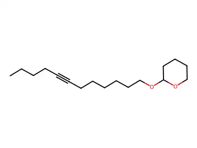 2H-Pyran, 2-(7-dodecyn-1-yloxy)tetrahydro- structure