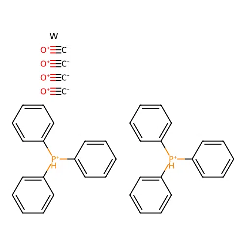 Tungsten,tetracarbonylbis(triphenylphosphine)- structure