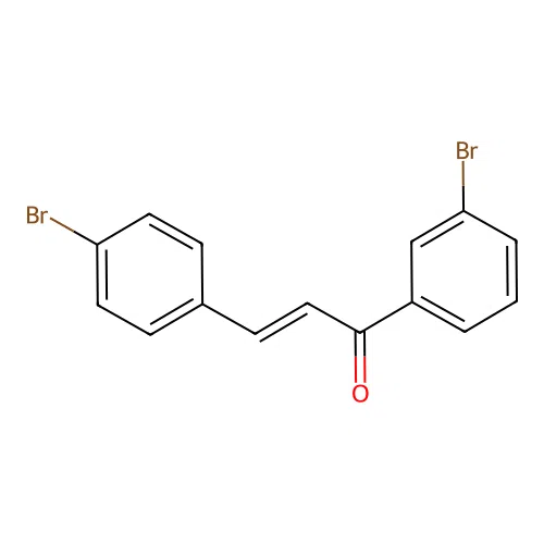 (2E)-1-(3-Bromophenyl)-3-(4-bromophenyl)prop-2-en-1-one structure
