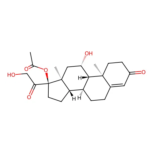 Hydrocortisone-17-acetate structure