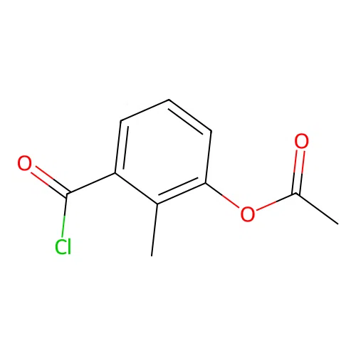 (3-(Chlorocarbonyl)-2-methylphenyl)acetate structure