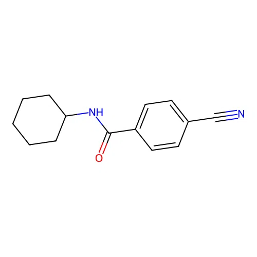 4-cyano-N-cyclohexylbenzamide structure