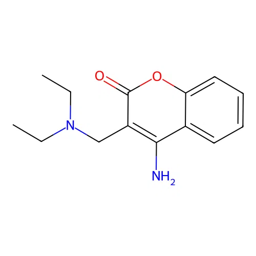 4-Amino-3-(diethylamino-methyl)-chromen-2-one structure