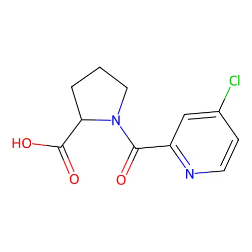 1-(4-Chloropyridine-2-carbonyl)pyrrolidine-2-carboxylic acid structure
