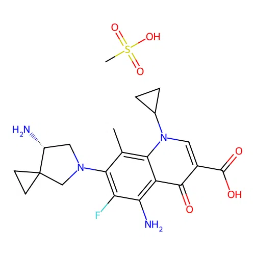 Olamufloxacin mesilate structure