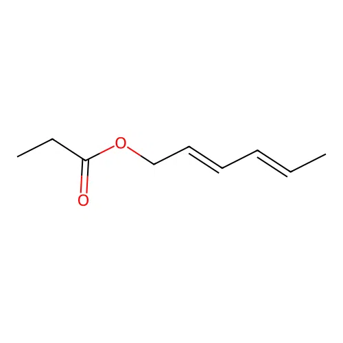 2,4-Hexadienyl propionate, (2E,4E)- structure