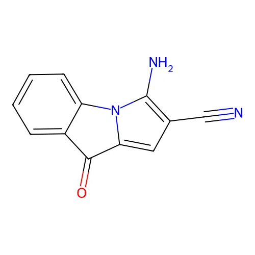 3-amino-9-oxo-9H-pyrrolo[1,2-a]indole-2-carbonitrile structure