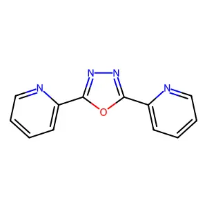 2,5-Bis(2-pyridyl)-1,3,4-oxadiazole structure