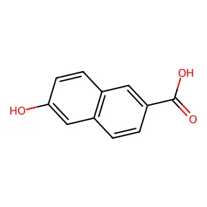 6-Hydroxy-2-naphthoic acid structure