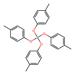 Tetrakis(4-methylphenyl) orthosilicate structure
