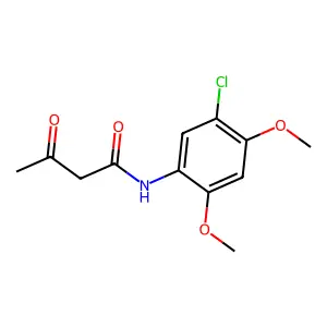 Butanamide, N-(5-chloro-2,4-dimethoxyphenyl)-3-oxo- structure