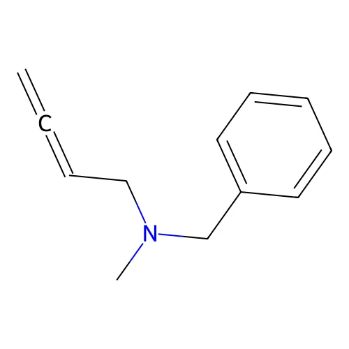 N-(2,3-butadienyl)-N-methylbenzylamine structure