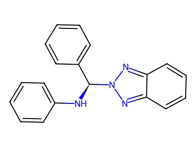 N,Alpha-diphenylbenzotriazolemethanamine structure