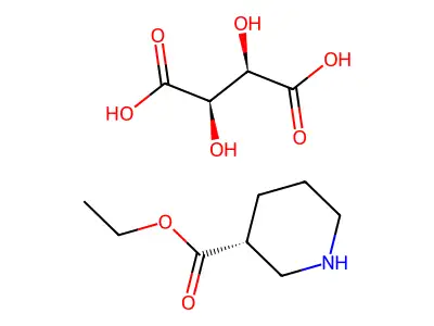 (R)-(-)-Ethyl Nipecotate Tartrate structure