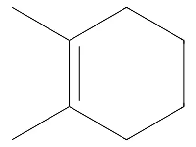 1,2-Dimethylcyclohexene structure