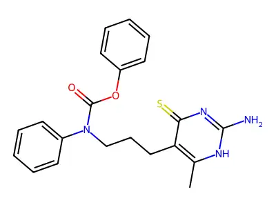 phenyl N-[3-(2-amino-6-methyl-4-sulfanylidene-1H-pyrimidin-5 structure