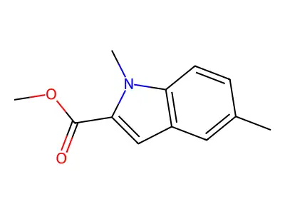 methyl 1,5-dimethyl-1H-indole-2-carboxylate structure