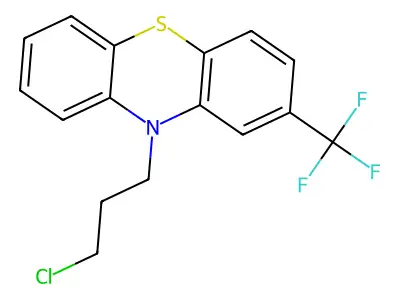 10-(3-Chloropropyl)-2-(trifluoromethyl)-10H-phenothiazine structure