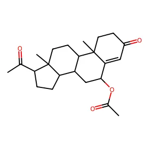 6beta-Acetoxyprogesterone structure