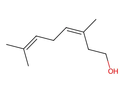 Isogeraniol structure