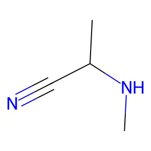 2-(Methylamino)propanenitrile structure