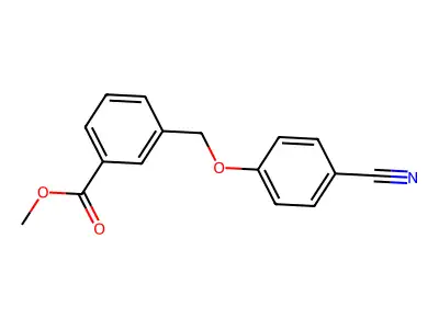 Methyl 3-[(4-cyanophenoxy)methyl]benzoate structure