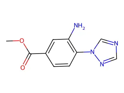 Methyl 3-Amino-4-(1H-1,2,4-triazol-1-yl)benzoate structure