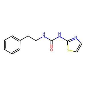 Urea, N-(2-phenylethyl)-N'-2-thiazolyl- structure
