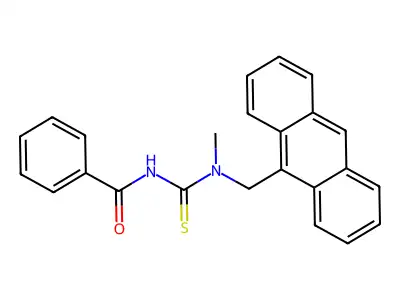 N-(9-Anthrylmethyl)-N'-benzoyl-N-methylthiourea structure