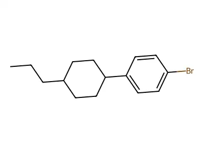 1-Bromo-4-(trans-4-propylcyclohexyl)benzene structure