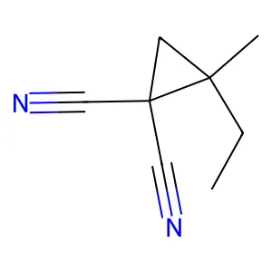 2-Ethyl-2-methyl-1,1-cyclopropanedicarbonitrile structure
