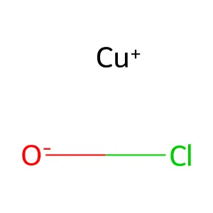 Hypochlorous acid, copper(1) salt structure